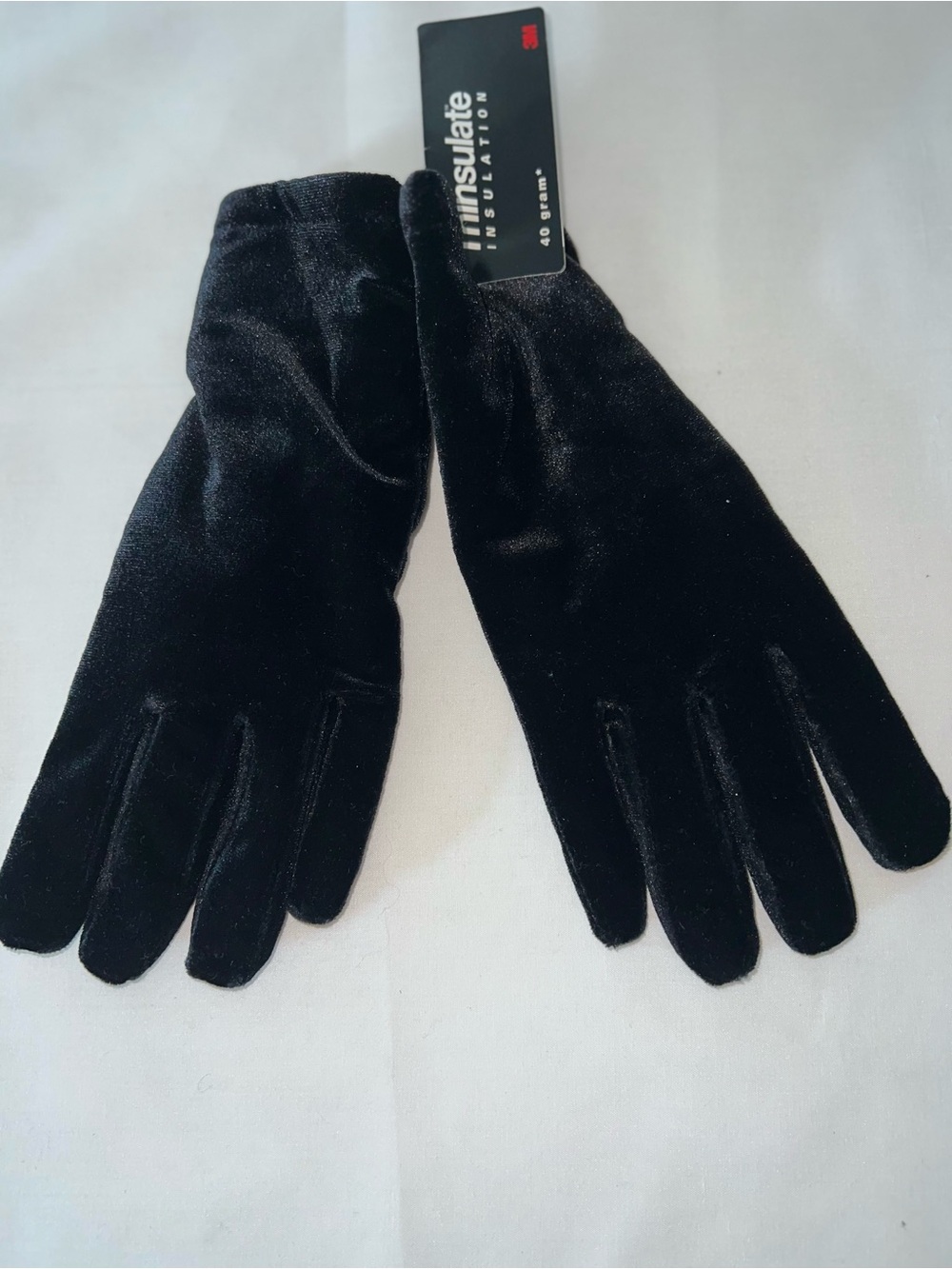 3M Thinsulate Black Velvet Insulated Women's Gloves